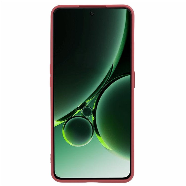 Soft TPU Shockproof Case for OnePlus Nord 3 5G / Ace 2V , Anti-Scratch Fiber Lining Rubberized Phone Cover - Hawthorn Red