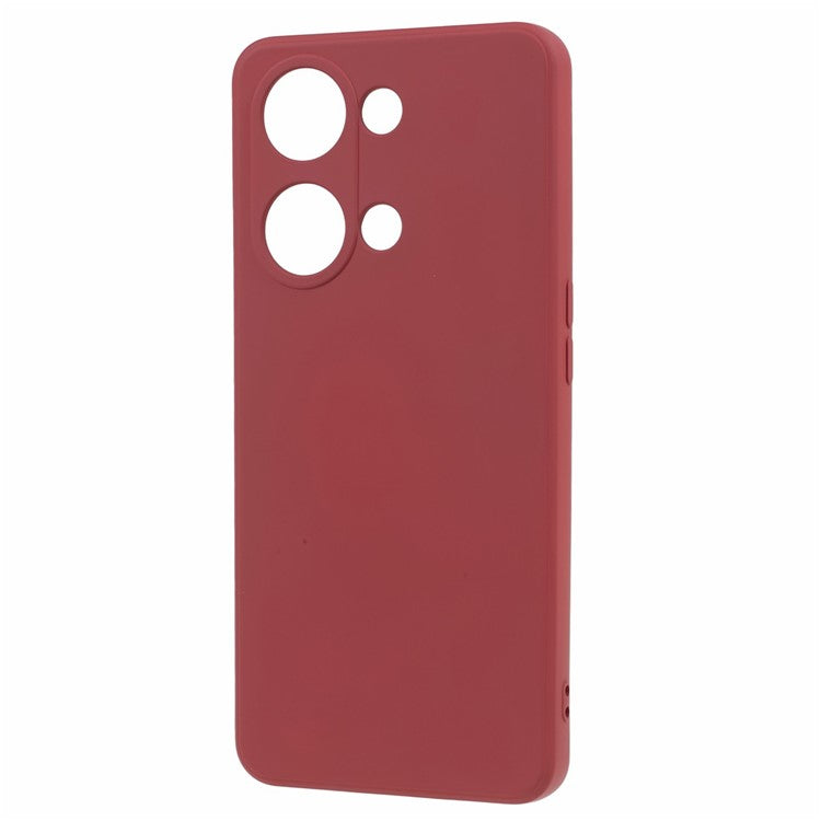 Soft TPU Shockproof Case for OnePlus Nord 3 5G / Ace 2V , Anti-Scratch Fiber Lining Rubberized Phone Cover - Hawthorn Red