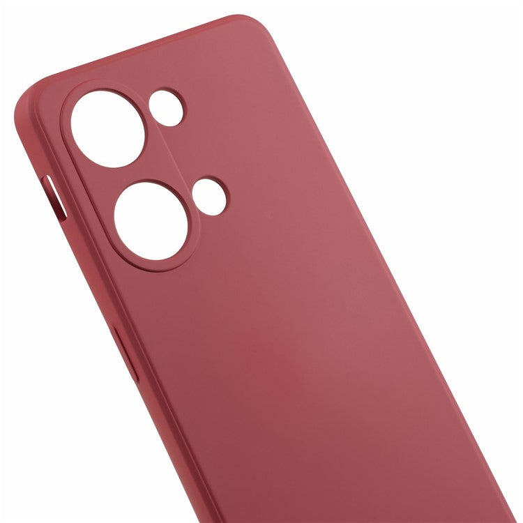 Soft TPU Shockproof Case for OnePlus Nord 3 5G / Ace 2V , Anti-Scratch Fiber Lining Rubberized Phone Cover - Hawthorn Red