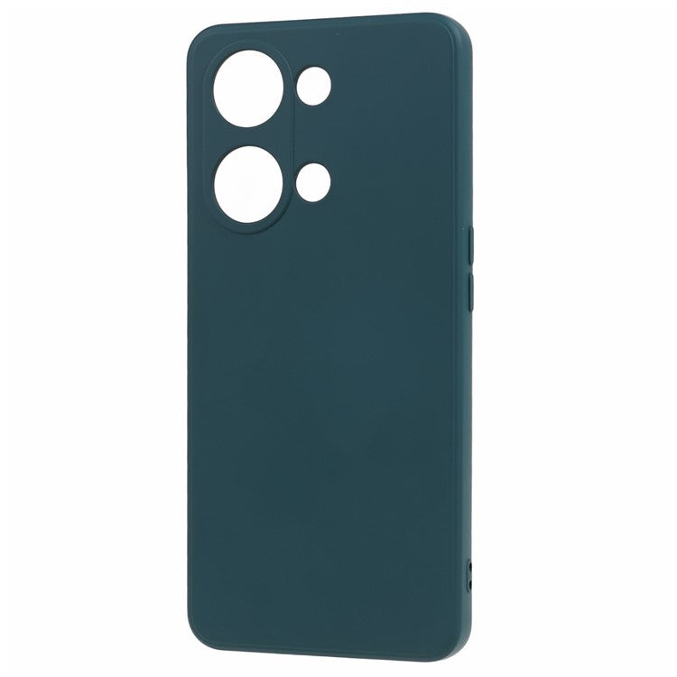 Soft TPU Shockproof Case for OnePlus Nord 3 5G / Ace 2V , Anti-Scratch Fiber Lining Rubberized Phone Cover - Army Green