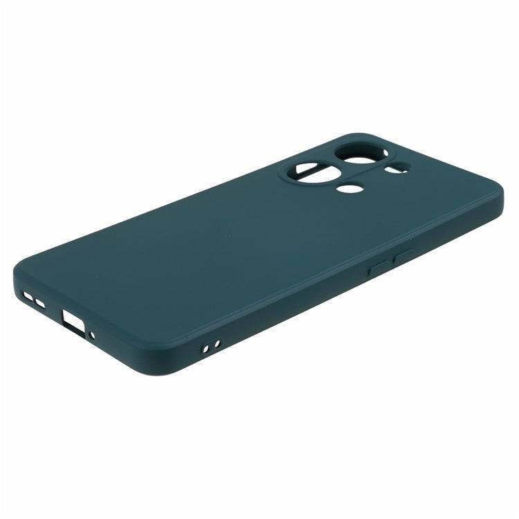 Soft TPU Shockproof Case for OnePlus Nord 3 5G / Ace 2V , Anti-Scratch Fiber Lining Rubberized Phone Cover - Army Green