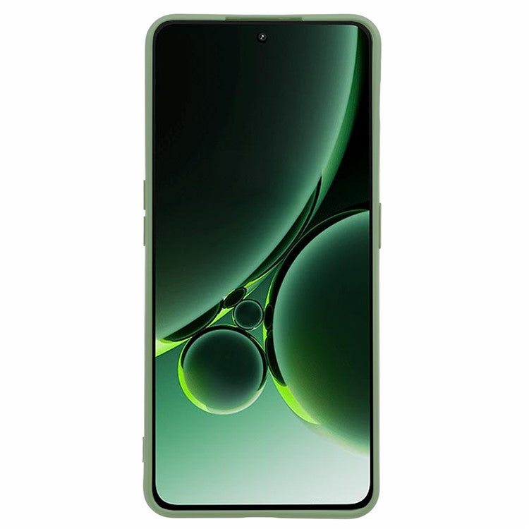 Soft TPU Shockproof Case for OnePlus Nord 3 5G / Ace 2V , Anti-Scratch Fiber Lining Rubberized Phone Cover - Bean Green
