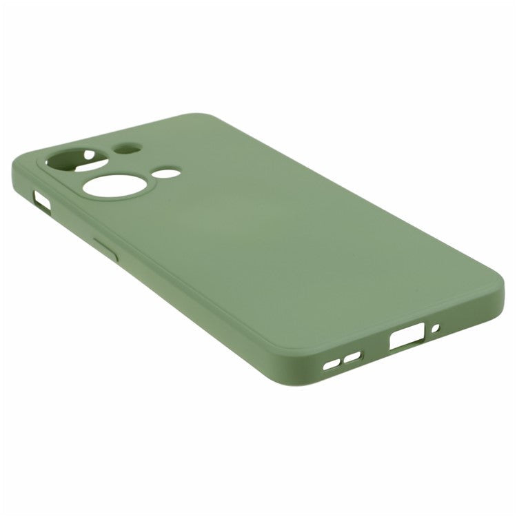 Soft TPU Shockproof Case for OnePlus Nord 3 5G / Ace 2V , Anti-Scratch Fiber Lining Rubberized Phone Cover - Bean Green