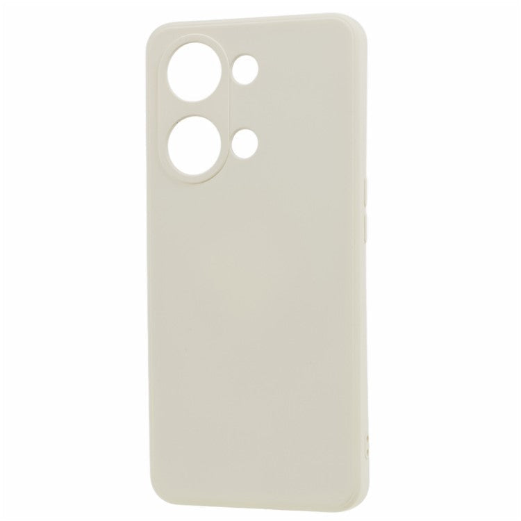 Soft TPU Shockproof Case for OnePlus Nord 3 5G / Ace 2V , Anti-Scratch Fiber Lining Rubberized Phone Cover - White