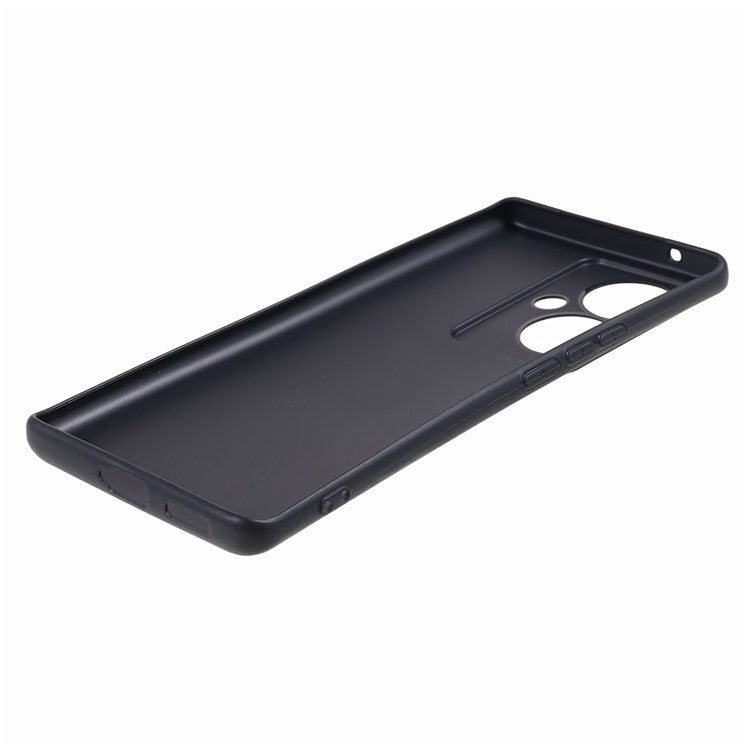Glossy Phone Case for vivo Y78+ 5G , Candy Color Precise Cutout TPU Back Cover - Black