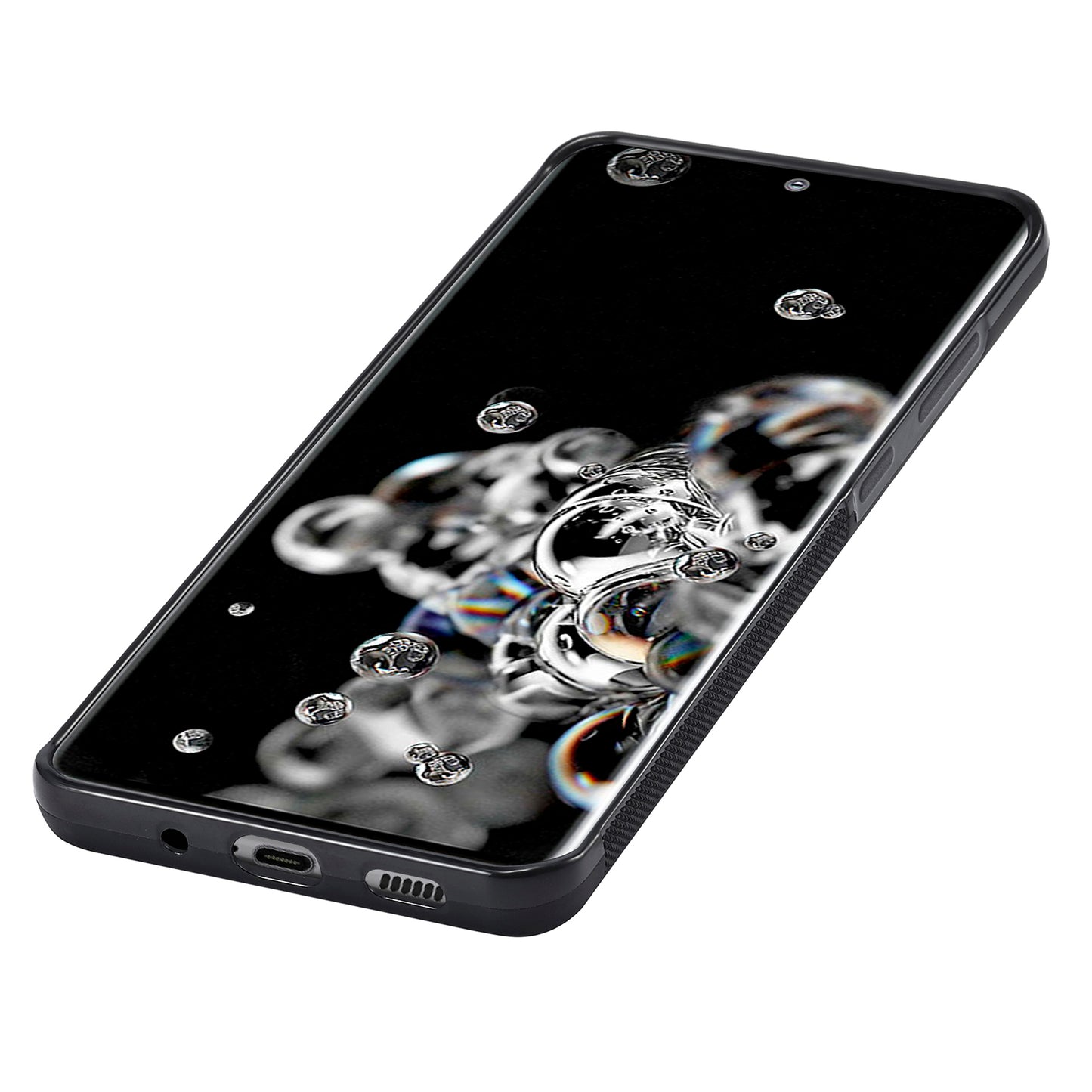 LC.IMEEKE Carbon Fiber Splicing Case for Samsung Galaxy S20 Ultra , PU Leather Coated TPU + EVA Cover