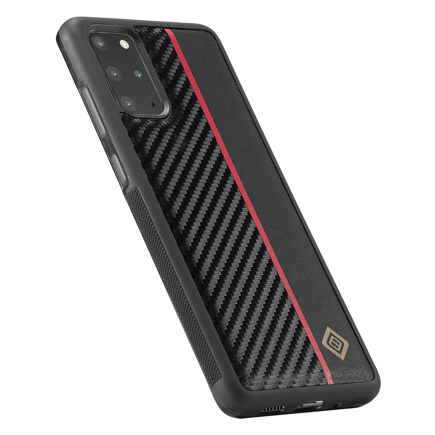 LC.IMEEKE Carbon Fiber Texture Case for Samsung Galaxy S20 4G / 5G , PU Leather+TPU+EVA Scratch Resistant Phone Cover