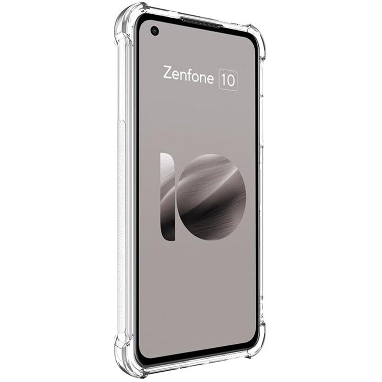 IMAK For Asus Zenfone 10 5G Phone Case Four Corner Anti-drop Clear TPU Back Cover - Transparent