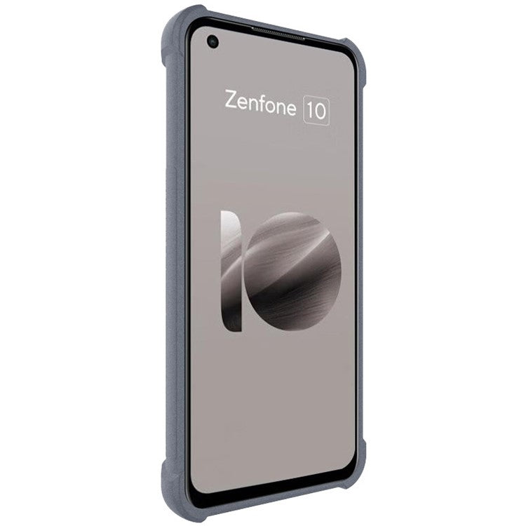 IMAK For Asus Zenfone 10 5G Matte Phone Protective Case Soft TPU Shockproof Back Cover - Grey