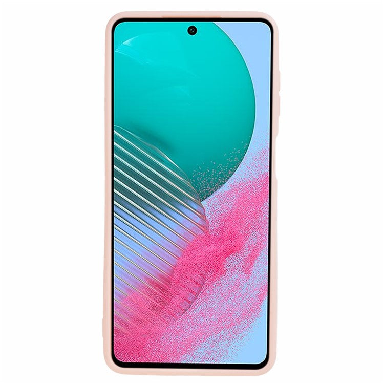 For Samsung Galaxy M54 5G / F54 5G Straight Edge Phone Case Precise Cutout Anti-scratch TPU Cover - Pink
