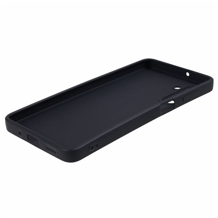 For Samsung Galaxy M54 5G / F54 5G Straight Edge Phone Case Precise Cutout Anti-scratch TPU Cover - Black
