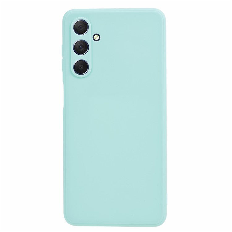 For Samsung Galaxy M54 5G / F54 5G Straight Edge Phone Case Precise Cutout Anti-scratch TPU Cover - Baby Blue
