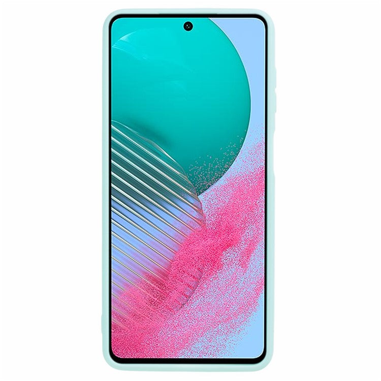 For Samsung Galaxy M54 5G / F54 5G Straight Edge Phone Case Precise Cutout Anti-scratch TPU Cover - Baby Blue