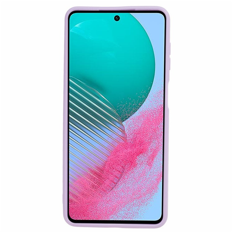 For Samsung Galaxy M54 5G / F54 5G Straight Edge Phone Case Precise Cutout Anti-scratch TPU Cover - Purple