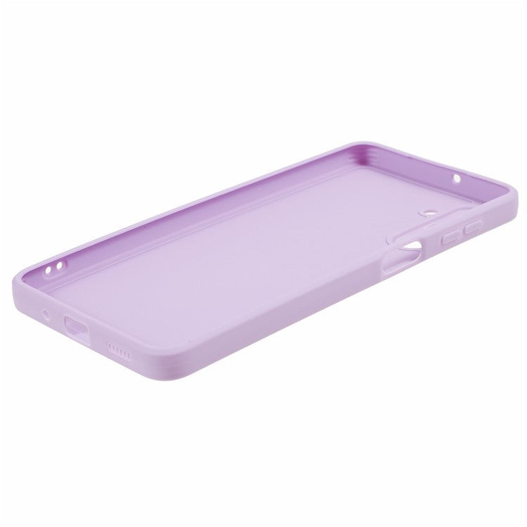 For Samsung Galaxy M54 5G / F54 5G Straight Edge Phone Case Precise Cutout Anti-scratch TPU Cover - Purple