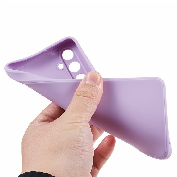 For Samsung Galaxy M54 5G / F54 5G Straight Edge Phone Case Precise Cutout Anti-scratch TPU Cover - Purple