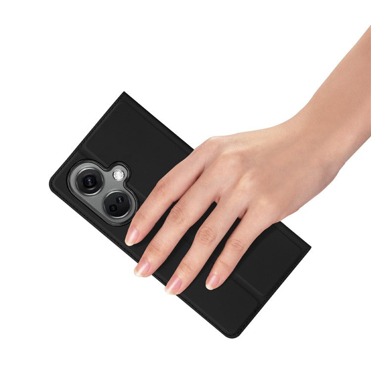 DUX DUCIS Skin Pro Series for OnePlus Nord CE3 5G Leather Anti-fall Stand Cover Card Holder Phone Case - Black