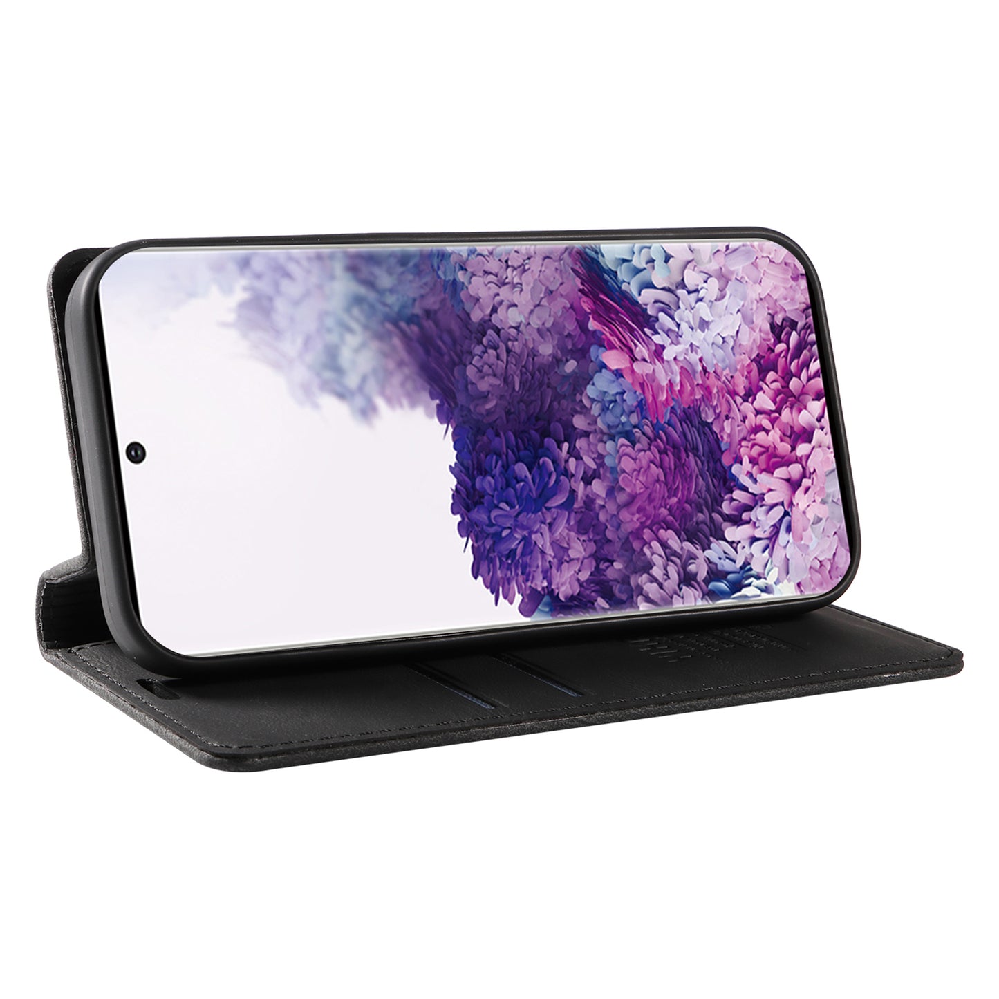 YIKATU YK-004 For Samsung Galaxy S20 FE / S20 FE 5G / S20 FE 2022 / S20 Lite Leather Cover Skin-touch Flip Wallet Stand Phone Case - Black