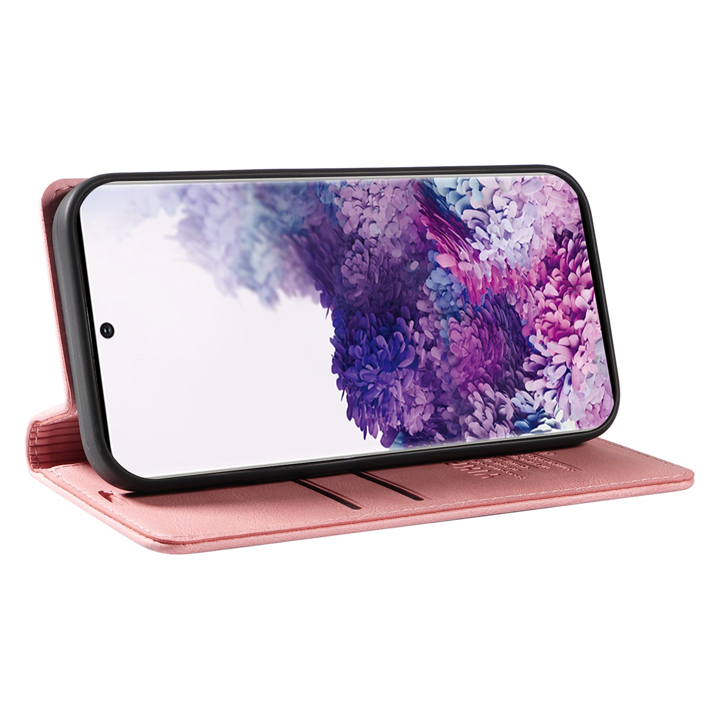 YIKATU YK-004 For Samsung Galaxy S20 FE / S20 FE 5G / S20 FE 2022 / S20 Lite Leather Cover Skin-touch Flip Wallet Stand Phone Case - Pink
