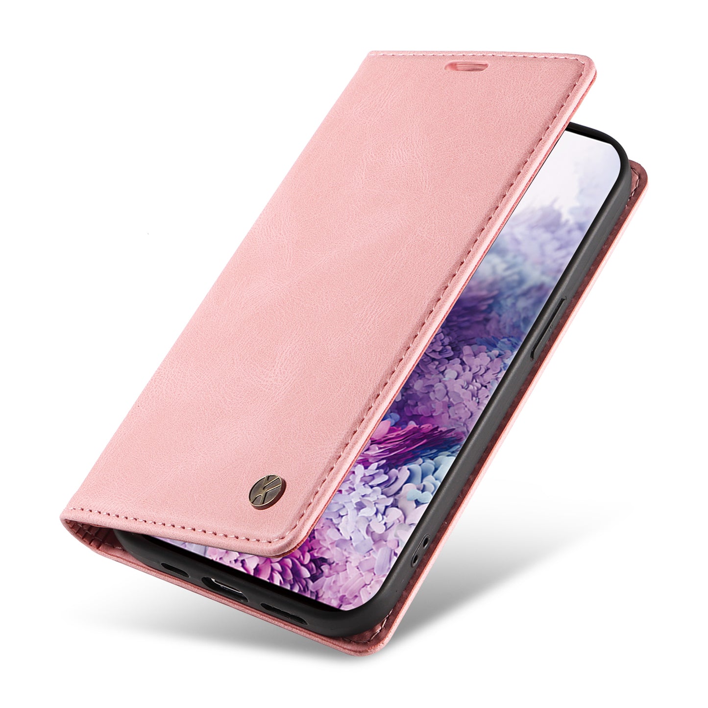 YIKATU YK-004 For Samsung Galaxy S20 FE / S20 FE 5G / S20 FE 2022 / S20 Lite Leather Cover Skin-touch Flip Wallet Stand Phone Case - Pink