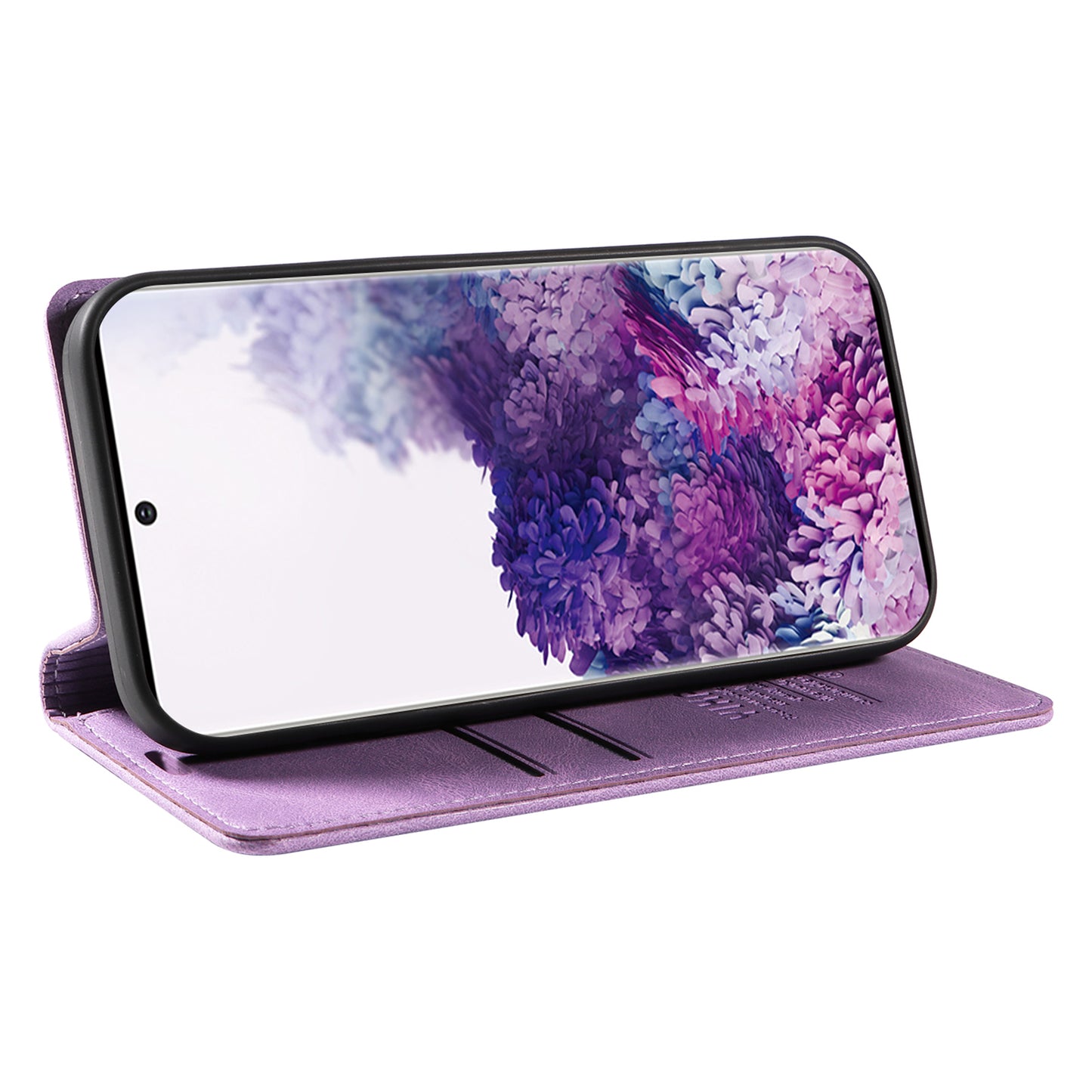 YIKATU YK-004 For Samsung Galaxy S20 FE / S20 FE 5G / S20 FE 2022 / S20 Lite Leather Cover Skin-touch Flip Wallet Stand Phone Case - Purple