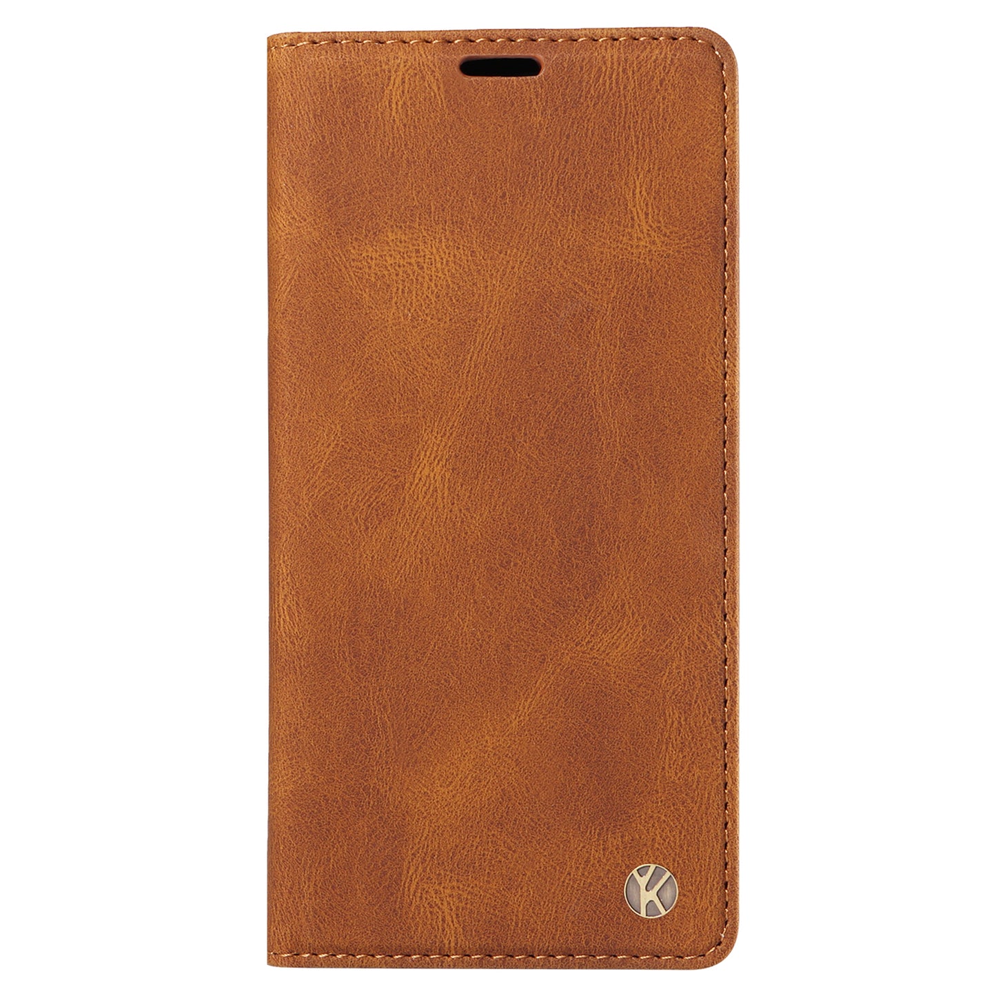 YIKATU YK-004 For Samsung Galaxy S20 FE / S20 FE 5G / S20 FE 2022 / S20 Lite Leather Cover Skin-touch Flip Wallet Stand Phone Case - Brown