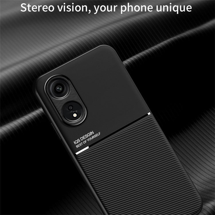PU Leather+TPU Phone Case for Oppo A1 Pro 5G / Reno8 T 5G , Magnetic Car Mount Anti-drop Phone Cover - Black