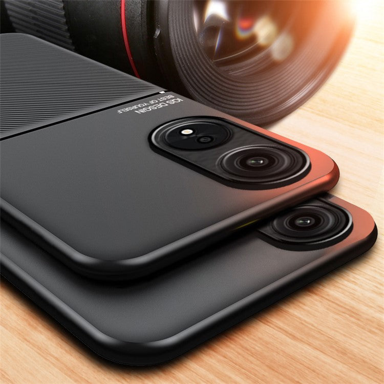 PU Leather+TPU Phone Case for Oppo A1 Pro 5G / Reno8 T 5G , Magnetic Car Mount Anti-drop Phone Cover - Red