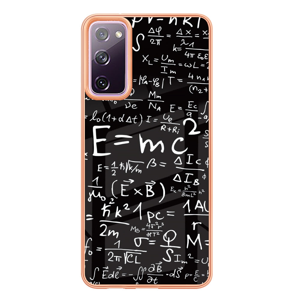 YB IMD Series-19 Style D For Samsung Galaxy S20 FE 5G / S20 FE / S20 FE 2022 / S20 Lite Phone Case 2.0mm TPU IMD Pattern Back Cover - Equation