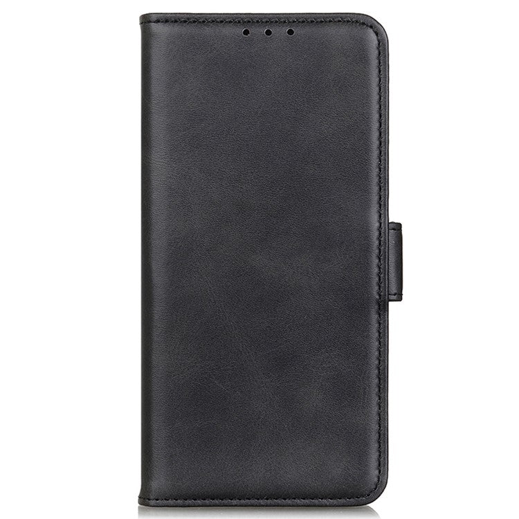 For OnePlus Nord CE3 5G Cowhide Texture Wallet Phone Case PU Leather Phone Stand Cover - Black
