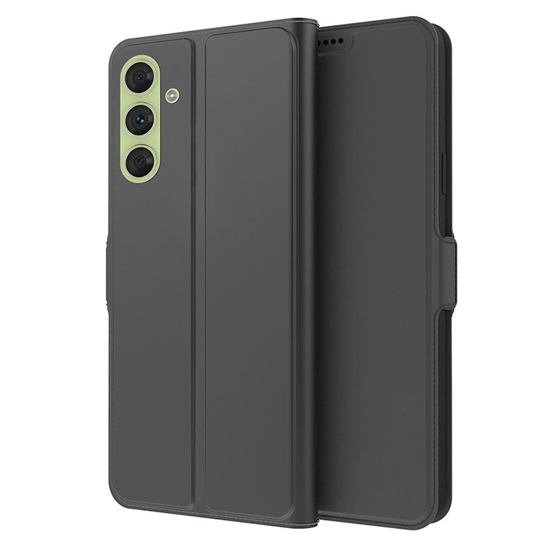 For Samsung Galaxy F34 5G / M34 5G PU Leather Stand Cover Full Protection Phone Case with Card Holder - Black