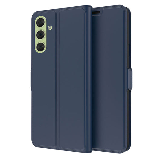 For Samsung Galaxy F34 5G / M34 5G PU Leather Stand Cover Full Protection Phone Case with Card Holder - Blue