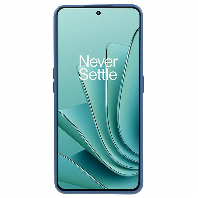 TPU Case for OnePlus Ace 2V / Nord 3 5G , Rubberized Surface Fiber Lining Shockproof Phone Cover - Sapphire