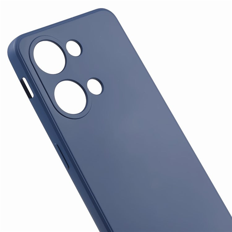 TPU Case for OnePlus Ace 2V / Nord 3 5G , Rubberized Surface Fiber Lining Shockproof Phone Cover - Sapphire