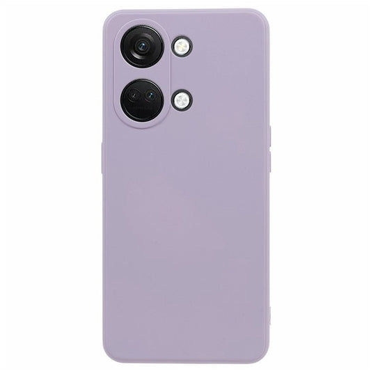 TPU Case for OnePlus Ace 2V / Nord 3 5G , Rubberized Surface Fiber Lining Shockproof Phone Cover - Purple