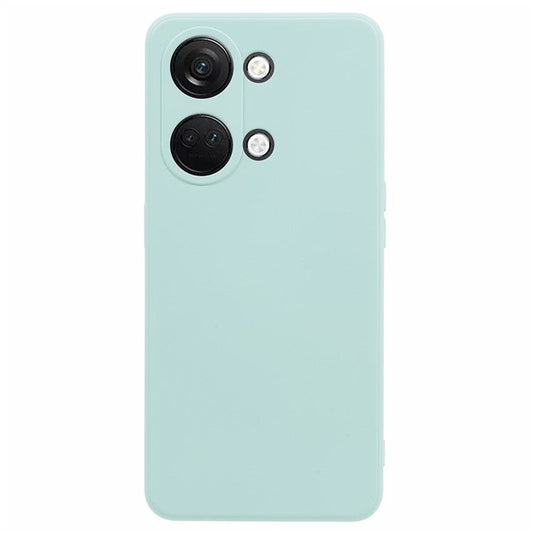 TPU Case for OnePlus Ace 2V / Nord 3 5G , Rubberized Surface Fiber Lining Shockproof Phone Cover - Baby Blue