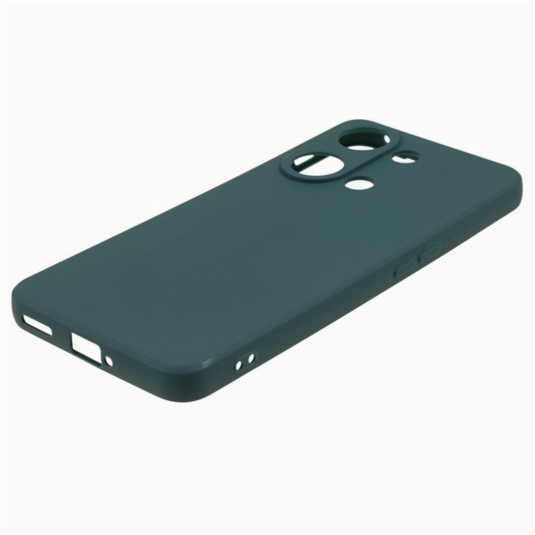 Straight Edge Phone Case for OnePlus Nord 3 5G / Ace 2V , Soft TPU Precise Cutout Camera Protection Cover - Army Green