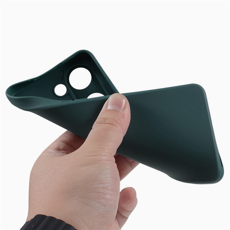Straight Edge Phone Case for OnePlus Nord 3 5G / Ace 2V , Soft TPU Precise Cutout Camera Protection Cover - Army Green
