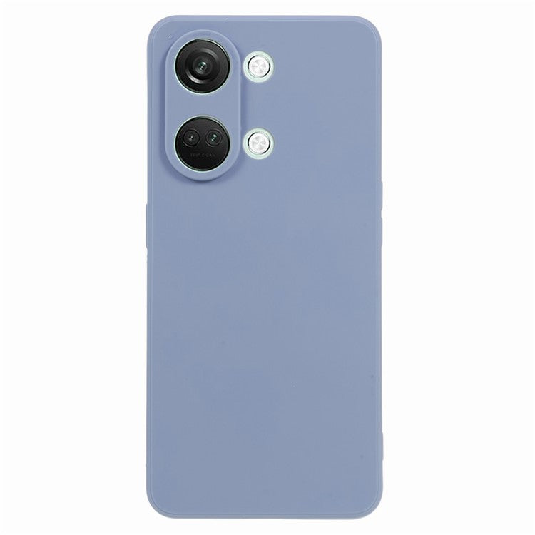 Straight Edge Phone Case for OnePlus Nord 3 5G / Ace 2V , Soft TPU Precise Cutout Camera Protection Cover - Lavender Grey