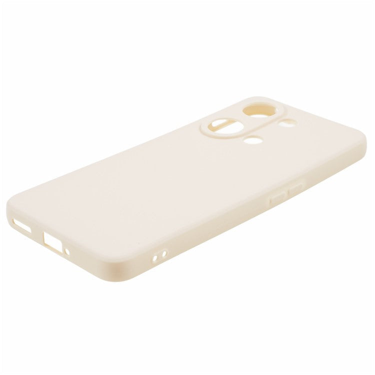 Straight Edge Phone Case for OnePlus Nord 3 5G / Ace 2V , Soft TPU Precise Cutout Camera Protection Cover - White