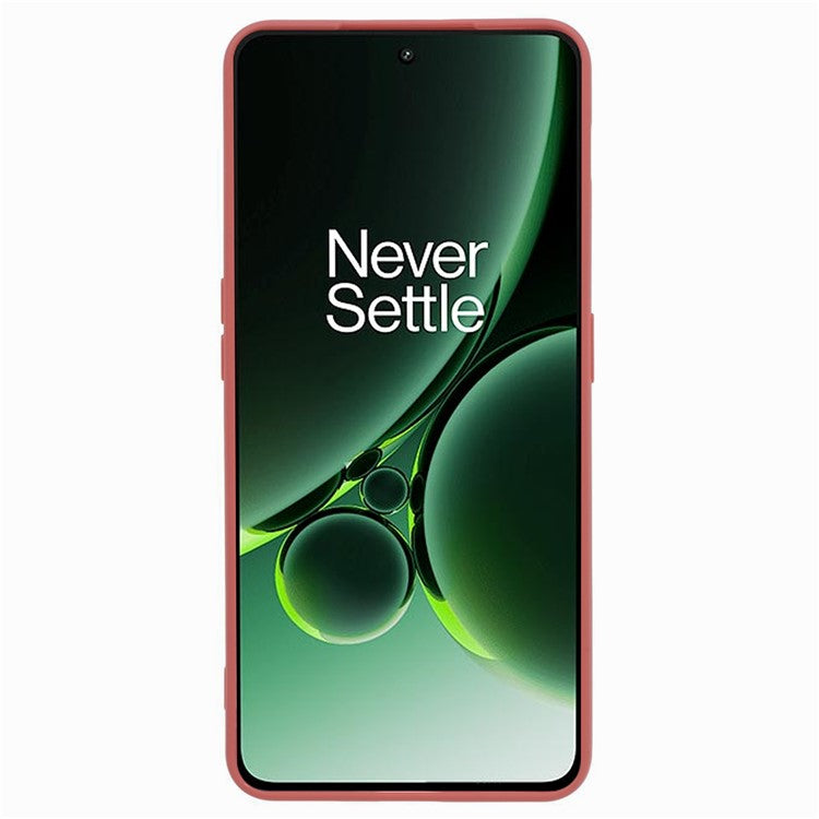 Straight Edge Phone Case for OnePlus Nord 3 5G / Ace 2V , Soft TPU Precise Cutout Camera Protection Cover - Red