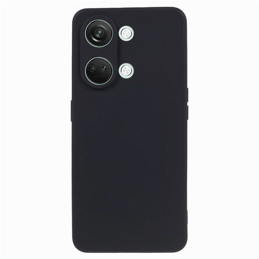 Straight Edge Phone Case for OnePlus Nord 3 5G / Ace 2V , Soft TPU Precise Cutout Camera Protection Cover - Black