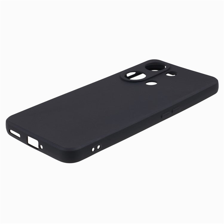 Straight Edge Phone Case for OnePlus Nord 3 5G / Ace 2V , Soft TPU Precise Cutout Camera Protection Cover - Black