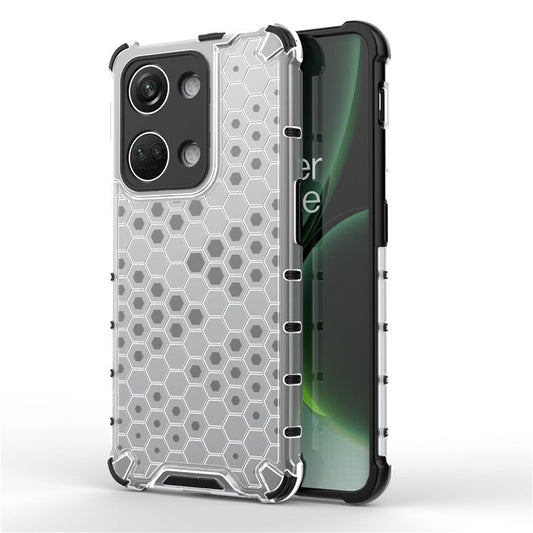 For OnePlus Nord 3 5G / Ace 2V Anti-drop Phone Case Honeycomb Texture Shockproof Cover - Grey