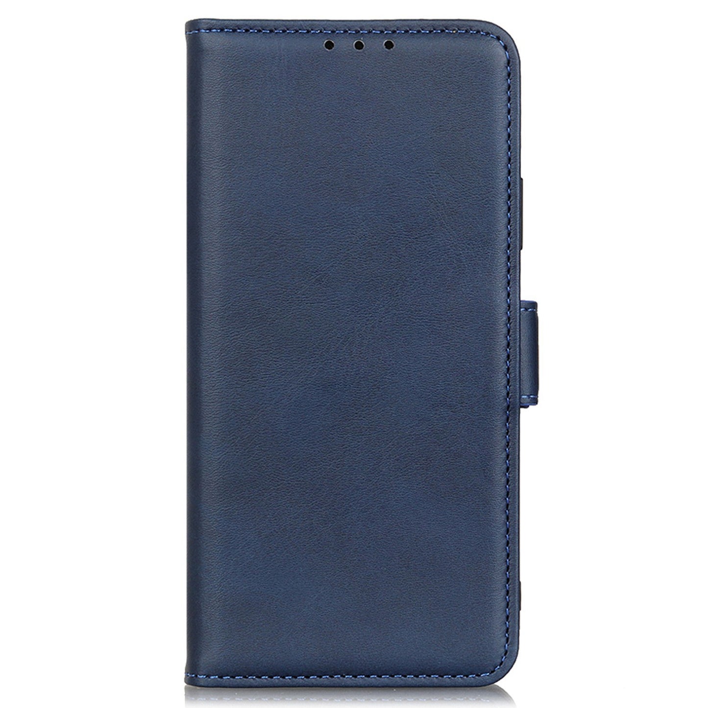 For Samsung Galaxy F34 5G / M34 5G Wallet Phone Case Cowhide Texture PU Leather Cover with Stand - Blue