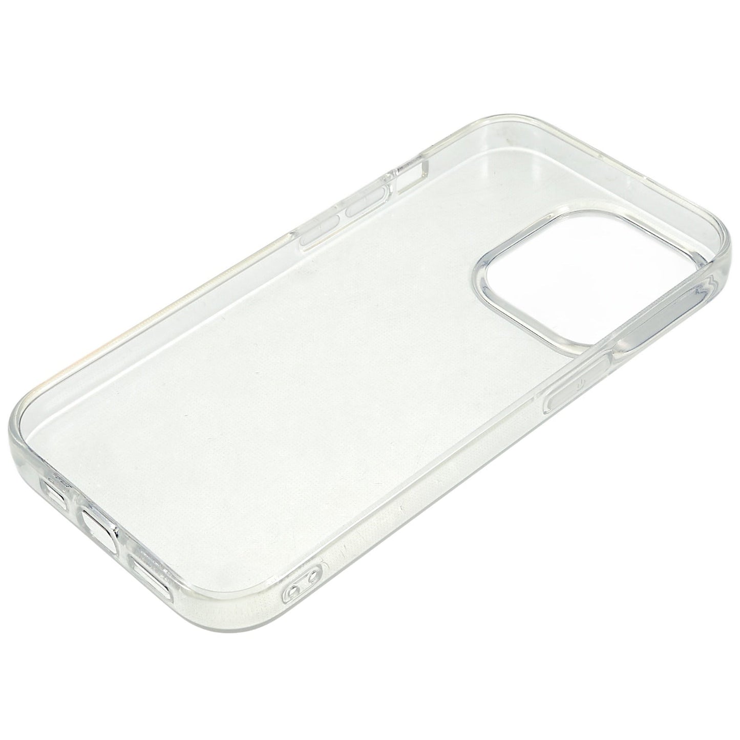 2.0mm Watermark-free Phone Cover for iPhone 15 Pro Max , Transparent TPU Back Case