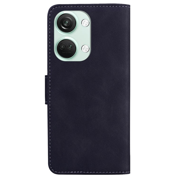 For OnePlus Nord 3 5G / Ace 2V Butterfly Printing Stand Wallet Case PU Leather+TPU Book Style Phone Cover - Black