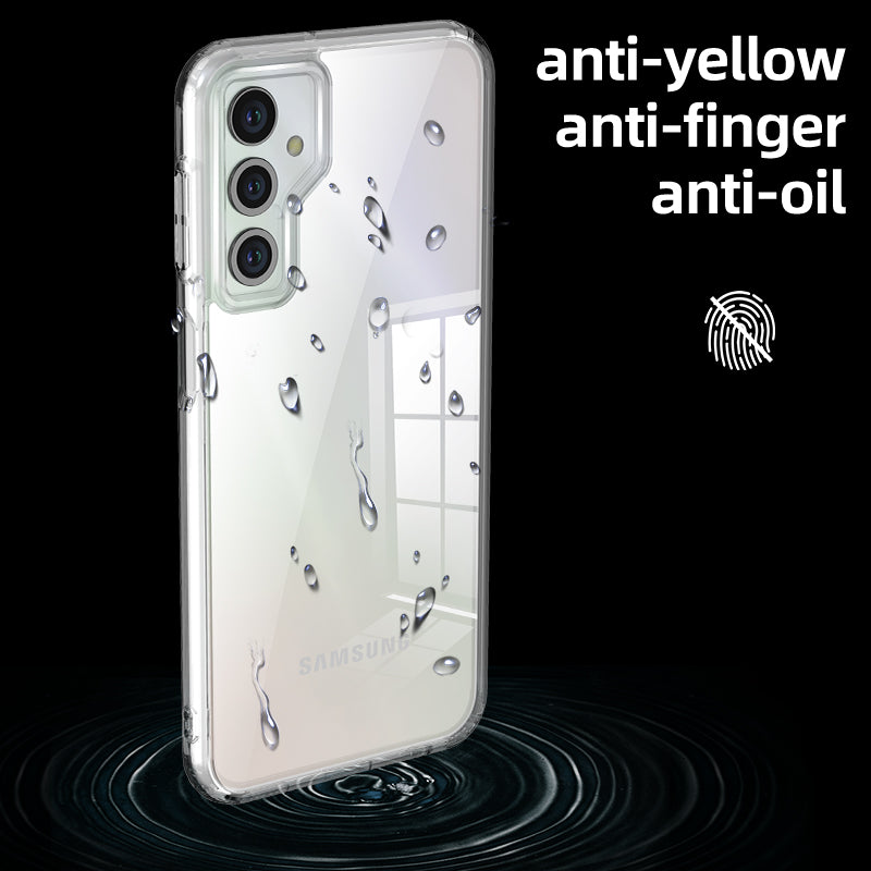 For Samsung Galaxy F34 5G / M34 5G PC+TPU Phone Case Airbag Protection Anti-drop Phone Cover - Transparent