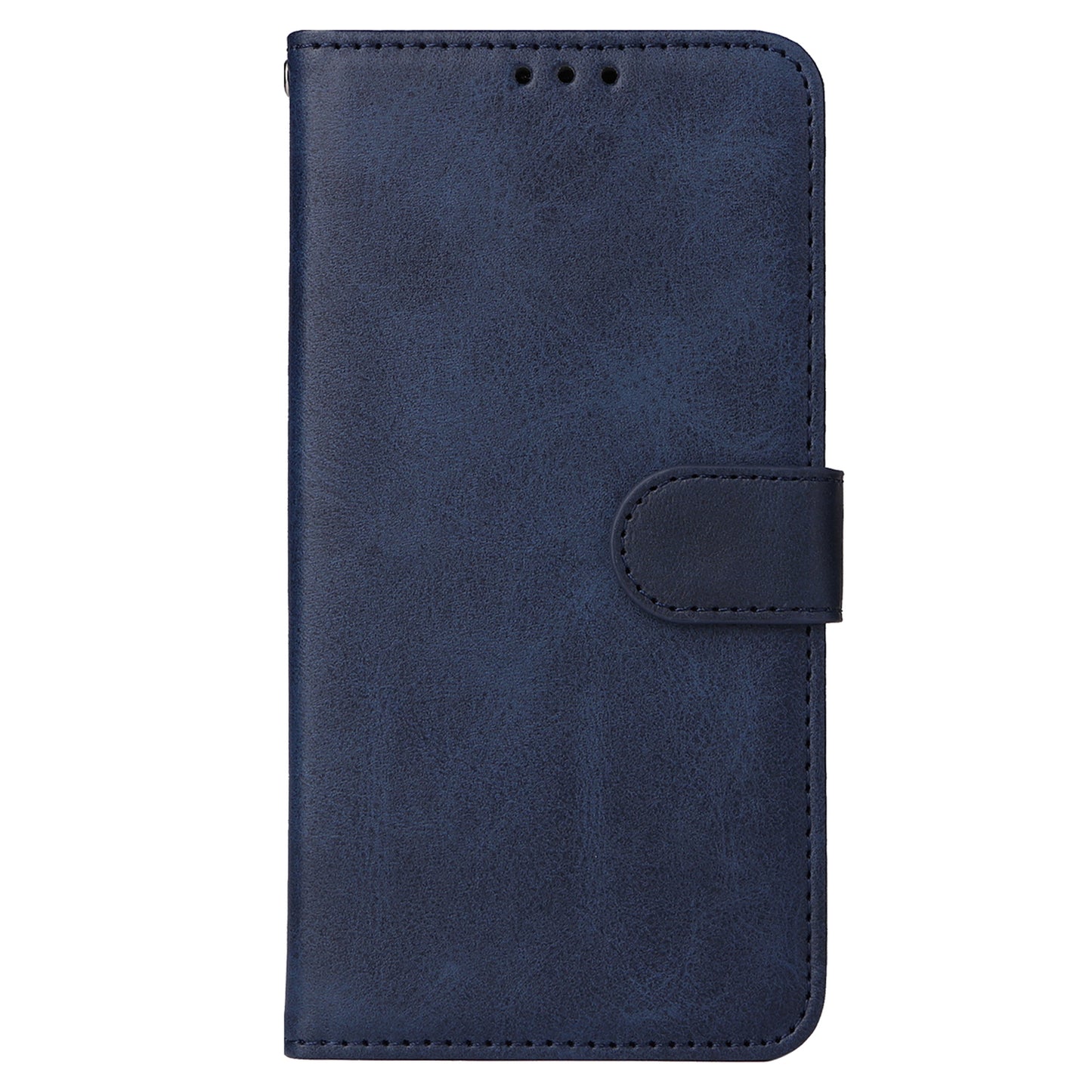 For Samsung Galaxy F34 5G / M34 5G Shockproof Phone Shell Calf Texture PU Leather Wallet Stand Cover - Blue