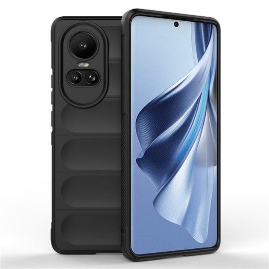 TPU Phone Case for Oppo Reno10 5G (Global) / Reno10 Pro 5G (Global) , Drop-Proof Protective Rugged Cover - Black